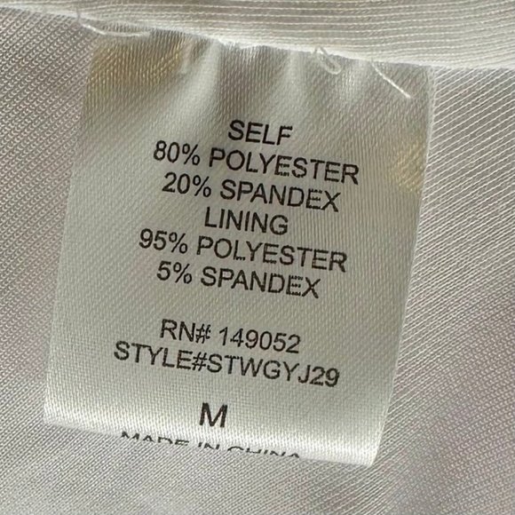 NWT White Dinner in Paris Midi Dress Size Medium - Picture 9 of 10